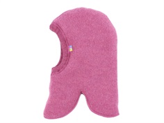 Joha pink balaclava hat merino wool